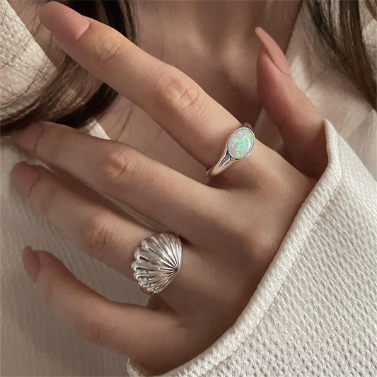 Stone Cuff Rings For Women